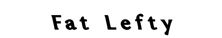 Fat Lefty font preview
