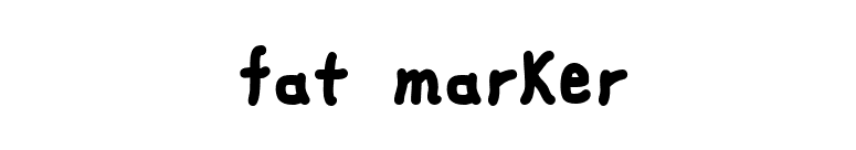 fat marker font preview
