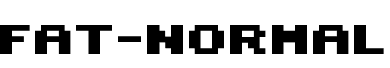 Fat-Normal font preview