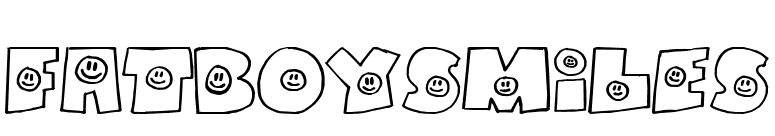 FatBoySmiles font preview