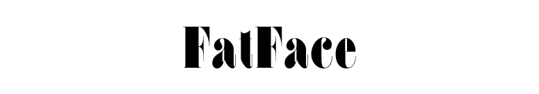 FatFace font preview