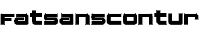 FatsansContur font preview