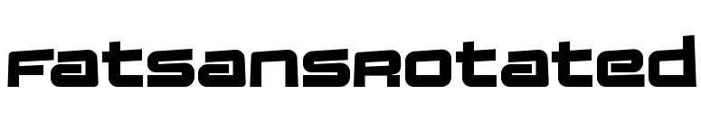FatsansRotated font preview