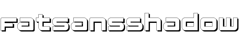 FatsansShadow font preview