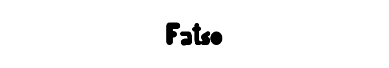 Fatso font preview