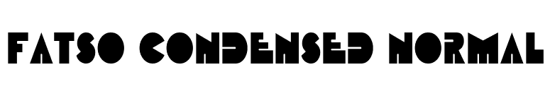 Fatso Condensed Normal font preview