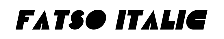 Fatso Italic font preview