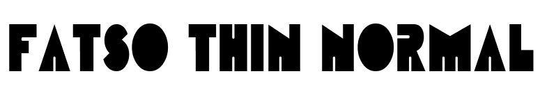 Fatso Thin Normal font preview