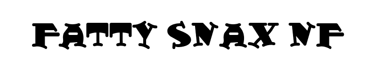 Fatty Snax NF font preview