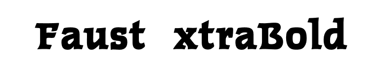 FaustExtraBold font preview