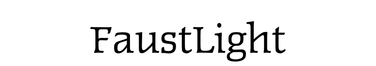 FaustLight font preview