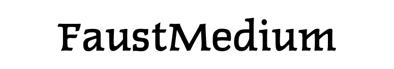 FaustMedium font preview