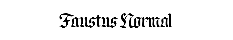 Faustus Normal font preview