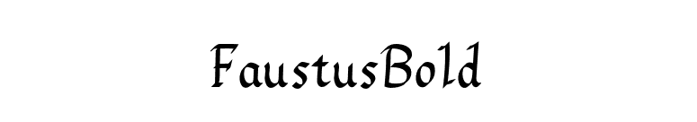 FaustusBold font preview