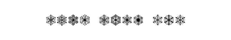 Faux Snow BRK font preview