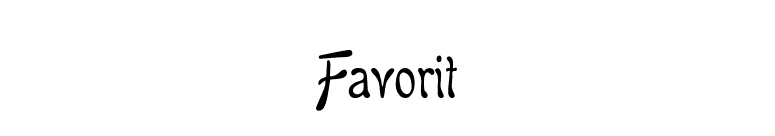 Favorit font preview