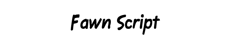 Fawn Script font preview