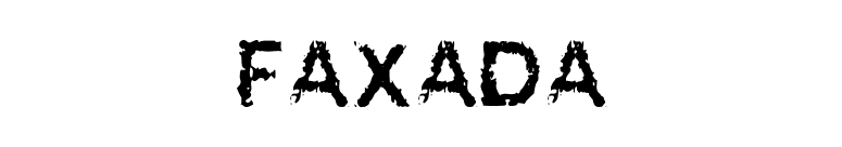 FAXADA font preview