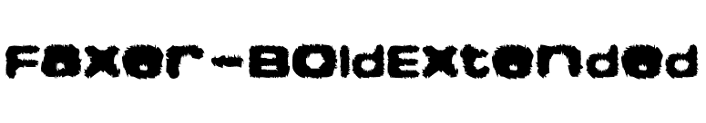 Faxer-BoldExtended font preview