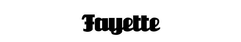 Fayette font preview