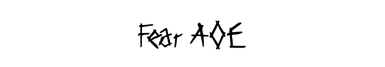 Fear AOE font preview