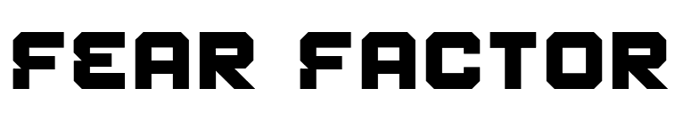 Fear Factor font preview