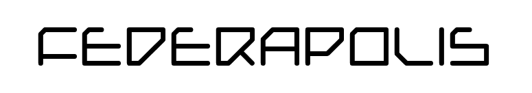 Federapolis font preview
