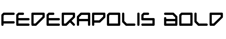 Federapolis Bold font preview