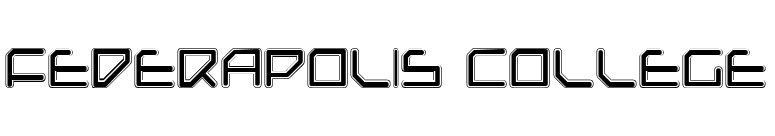 Federapolis College font preview