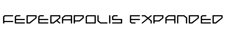 Federapolis Expanded font preview