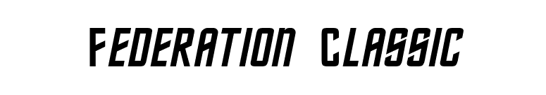Federation Classic font preview