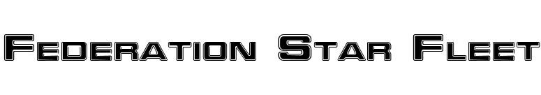Federation Star Fleet font preview