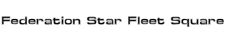 Federation Star Fleet Square font preview