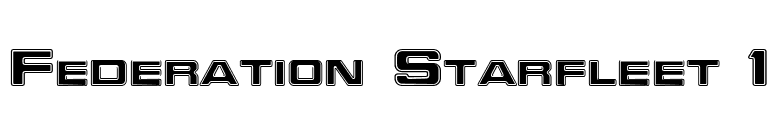 Federation Starfleet 1 font preview