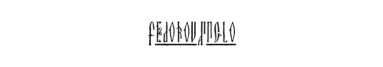 FedorovAnglo font preview