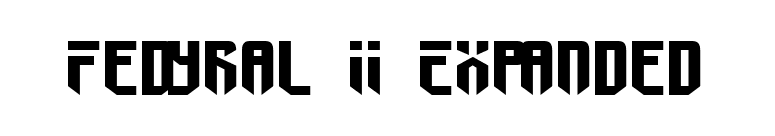 Fedyral II Expanded font preview