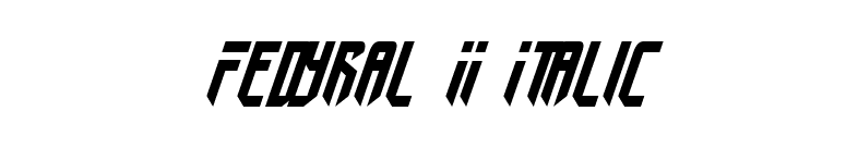 Fedyral II Italic font preview