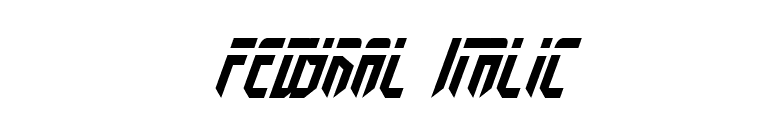 Fedyral Italic font preview