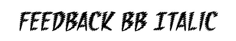 Feedback BB Italic font preview