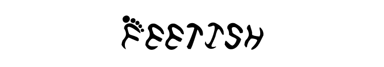 Feetish font preview
