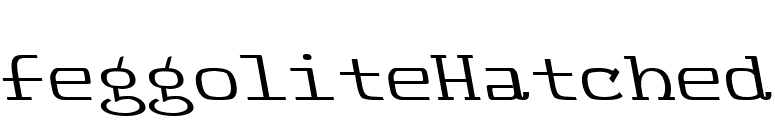 FeggoliteHatched font preview