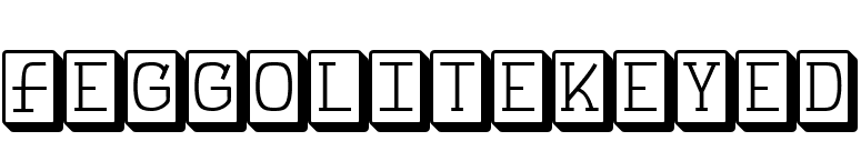 FeggoliteKeyed font preview