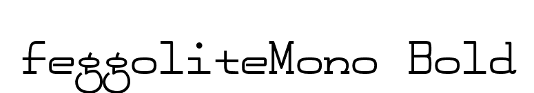 FeggoliteMono Bold font preview
