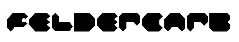 Feldercarb font preview