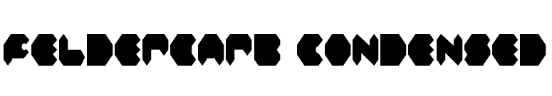 Feldercarb Condensed font preview