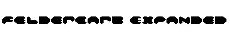 Feldercarb Expanded font preview