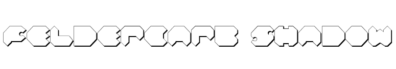 Feldercarb Shadow font preview
