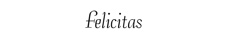 Felicitas font preview