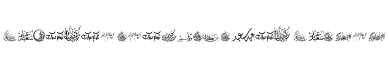 Felicitation_Arabic Feasts font preview