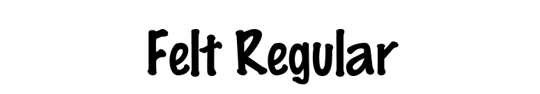 Felt Regular font preview